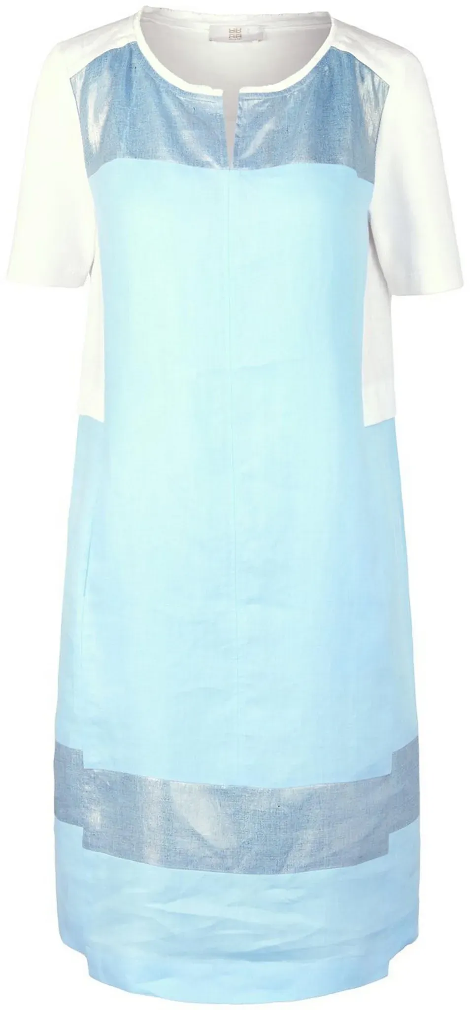 Kleid aus 100% Leinen Riani blau