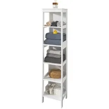 SoBuy BZR14 Bad-Hochschrank 30 x 139 x 30 cm Weiß