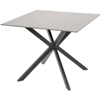 Lesli Living Crest Gartentisch 90 x 90 x 75 cm Schwarz