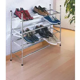 Wenko Schuhregal 62,0 - 115,0 x 23,0 x 35,0 cm ausziehbar silber
