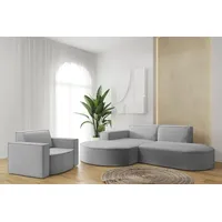 Fun Möbel Sofa Set 2-teilig Sessel und Ecksofa PALMA