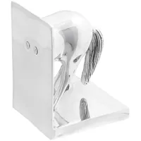 VidaXL Buchstützen 2 Stk. Silbern 11x14x25 cm Aluminium Pferd