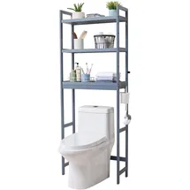 Vevor Aufbewahrung über der Toilette 3-tlg. grau