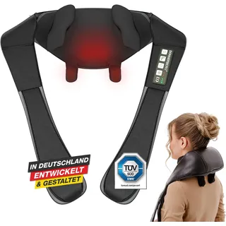 DONNERBERG® Das Original Proneck Nackenmassagegerät mit Wärme MARKTNEUHEIT 2024 Massagegerät Kabellos Markenakku 7 Jahre Donnerberg Kraftmotor Garantie. KNM-001