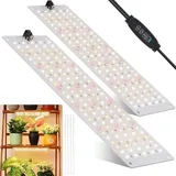 270 Leds, 2-teilige Led-pflanzenleuchte, Vollspektrum-pflanzenlampe Für Zimmerpflanzen Mit Timer, 10 Helligkeitsstufen