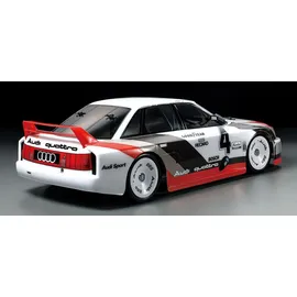 TAMIYA RC-Auto Audi 90 quattro Racing 2,4CH RTR grau, weiß (TT-02)