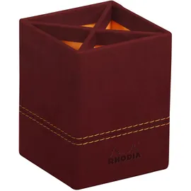 Rhodia Stifteköcher 8x11 cm Weinrot 1 St.