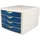Helit Schubladenbox Chameleon 4-tlg. blau