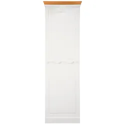 Garderobenpaneel HOME AFFAIRE "Basilico", weiß (weiß, honig), B:60cm H:192cm T:26,7cm, Massivholz, Garderobenpaneele, aus massiver Kiefer, FSC, Breite 60 cm, mit Kleiderstange, Holzhaken