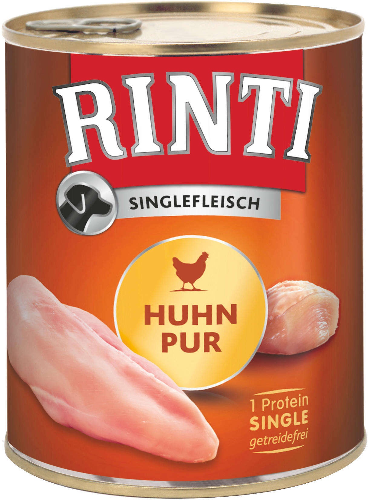 RINTI Hunde-Nassfutter Singlefleisch Pur Huhn