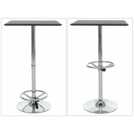 Mendler Bartisch Chicago 110 x 63 x 63 cm Schwarz