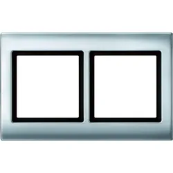 Merten Rahmen 2-fach alu glänzend Kst für GEB-K AQUADESIGN 400260