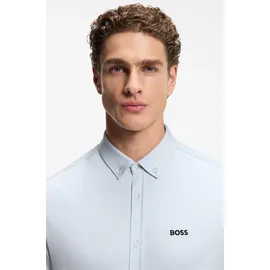Boss Green Kurzarmhemd Blau M