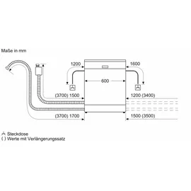 Siemens SX65Z802BE - iQ500, Vollintegrierter Geschirrspüler, 60 cm, XXL