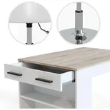 Vicco Esstisch-Set Repose, 67 x 100 cm mit 2 Hockern