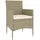 vidaXL 5-tlg. Garten-Lounge-Set Poly Rattan Beige