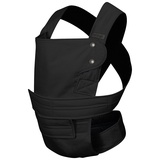 Marsupi Classic Babytrage - Neugeborene von der Geburt bis zu 15 kg - Baby Erstaustattung - Klett-Verschluss - Leicht und Kompakt - Black L