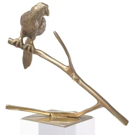 Casa Padrino Luxus Deko Objekte 2er Set Vintage Messingfarben - Büro Deko - Schreibtisch Deko - Wohnzimmer Deko - Luxus Kollektion