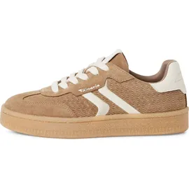 TAMARIS Schnürer Damen beige, Größe 40 EU
