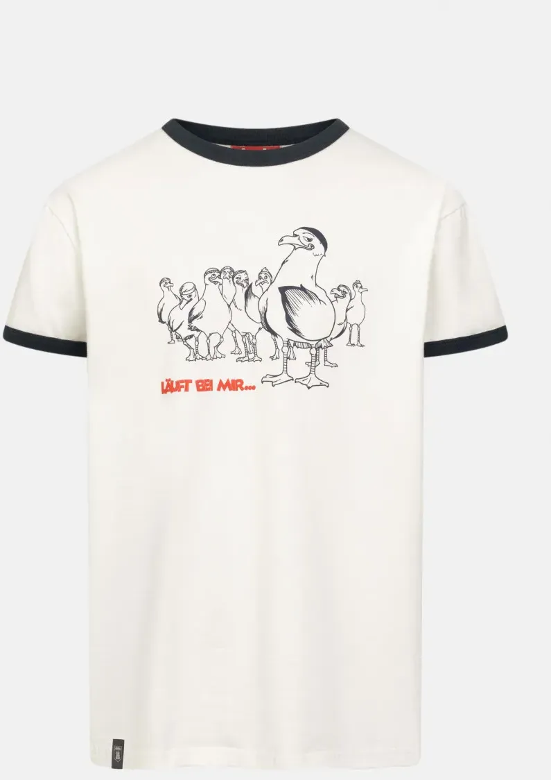 Derbe T-Shirt Gull Club Herren Weiß GOTS Organic