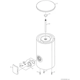 Bosch Wärmepumpenspeicher WP 180 P 1 B, silber