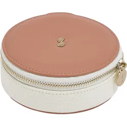 Stackers Wave Schmuck-Reisekästchen rund creme-pfirsichfarben