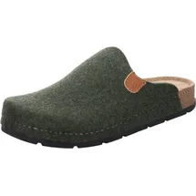 ROHDE Herren Pantoffel Memoryfußbett Hausschuh recycelter Softfilz H.Soave 6751, Größe:45 EU, Farbe:Grün - Grün - 45