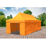 Faltpavillon Faltzelt Pavillon 3x9 Orange Gartenzelt Klappzelt Wasserdicht