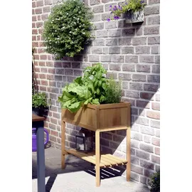 Dobar Hochbeet 76 x 40 x 80 cm Braun