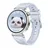 41 mm Silber Fluorelastomer-Armband Hellblau