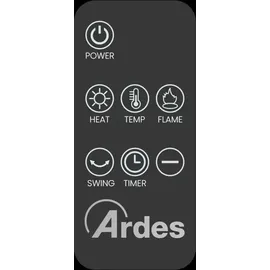 Ardes AR4P22FP 2000 W Schwarz
