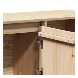 vidaXL Sideboard 110,5x35x80 cm Massivholz Kiefer