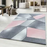 Ayyildiz Beta 1120 Kurzflorteppich 160 x 230 cm pink/grau