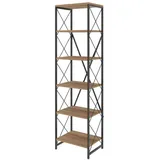 Dmora Bücherregal, Sonoma Eiche, Holzwerkstoff, 30x180x50 cm, Wohnzimmer, ,