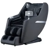 Home Deluxe Massagesessel CORVIA mit Premium Webstoffpolsterung - Anthrazit 3D Massagetechnologie, 8 Massageprogramme, Wärmefunktion,