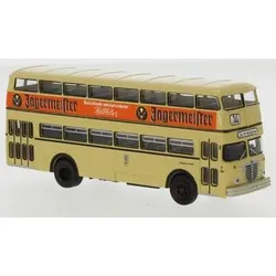 BREKINA 61254 1:87 Büssing D2U Doppeldecker BVG - Jägermeister, 1960