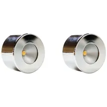 Kalb Material Für Möbel LED Unterbauleuchte, Mini-Star, chrom, warmweiss, 2er SET