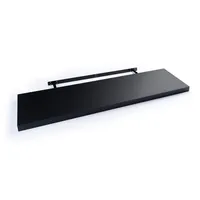 Home4You Wandboard 100 x 23,5 cm Schwarz matt