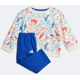 adidas SEASONAL ESSENTIALS ADIRAPTOR FRENCH TERRY JOGGER-SET Trainingsanzug Weiß 68