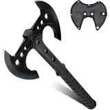 luxuskollektion Axt Doppelaxt Beil Camping Outdoor Fasergriff Bushcraft