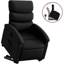 vidaXL Relaxsessel mit Aufstehhilfe Kunstleder 56 x 99,5 x 74,3 cm Schwarz