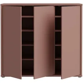 Forte Alice Springs Schuhschrank 109,2 x 99,1 x 34,9 cm Terrakotta