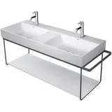 Duravit Waschbeckenunterschrank 126,5 x 45,1 cm Schwarz Matt