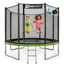 HS HOP-SPORT Trampolin 305 cm Grün/Schwarz