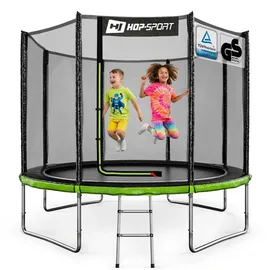 HS HOP-SPORT Trampolin 305 cm Grün/Schwarz