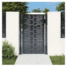 vidaXL Gartentor, Anthrazit 105x130 cm Stahl Quadratisches Design vidaXL 521018