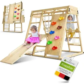 Juskys Klettergerüst Maxi für Kinder Natur