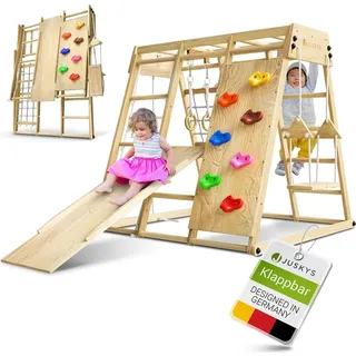 Juskys Klettergerüst Maxi für Kinder Natur