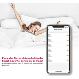 B.K.Licht - LED Strip 5m smart via App- und Sprachsteuerung, RGB Licht, Smart Home LED Streifen, Leiste, Gaming Deko, Party Deko, Band, Lichtleiste, 5x1x0,3 cm