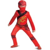 Disguise Offizielles Lego Ninjago Kostüm Kinder Jungen, Ausgefallenes Ninja-kostüm Für Kinder Und Jungen, Halloween-ninjago-kostüm Für Kinder, Jungen, Kai, Rot